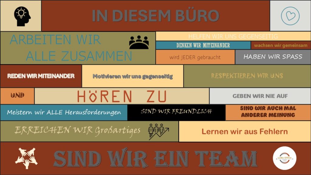 Ein Bild zum Thema Teamarbeit bei LoBu Office.