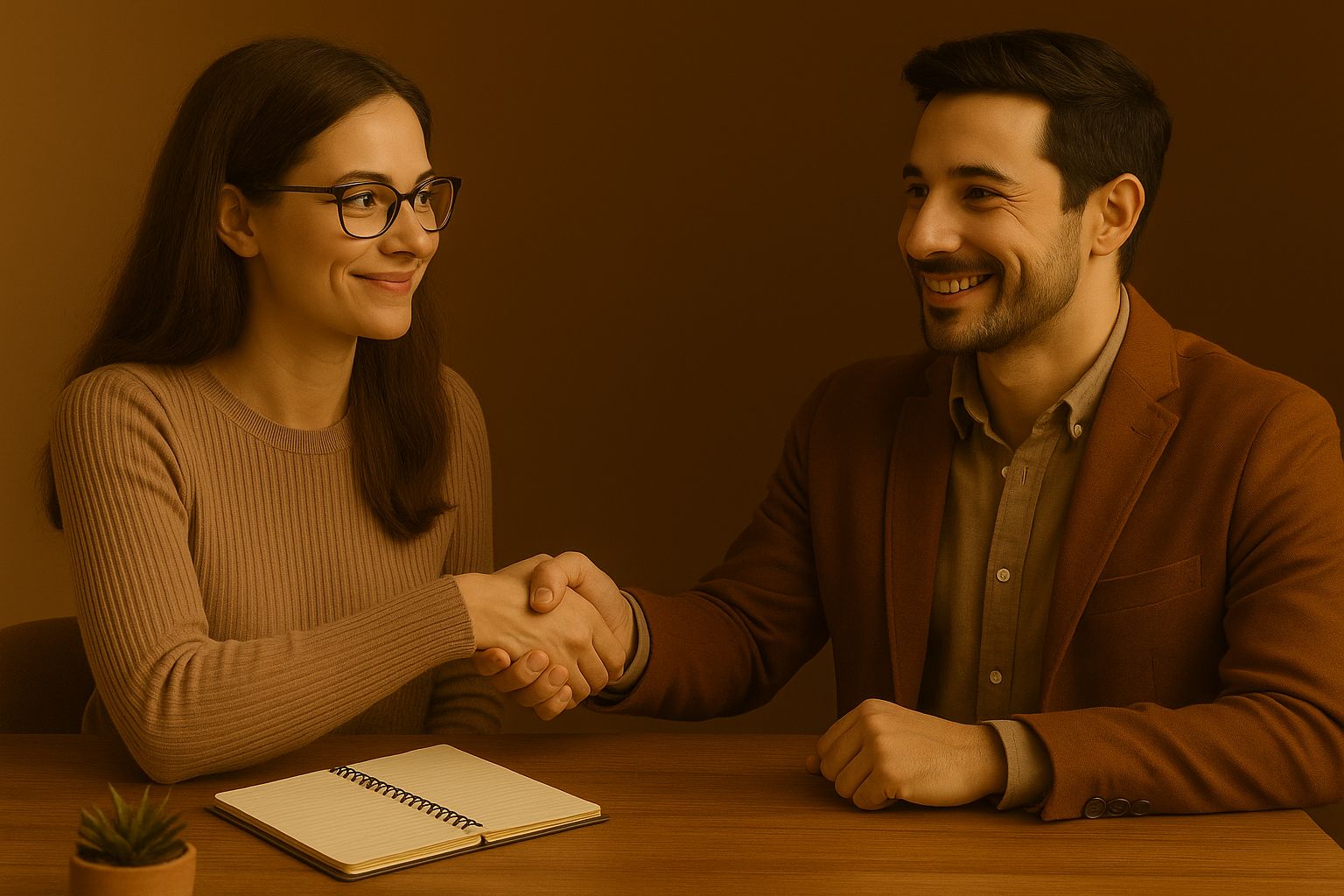 Händedruck zwischen zwei Personen. Verlässliche Partnerschaft-LoBu Office.
