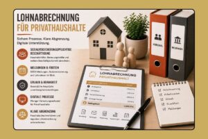 Lohnabrechnung für Privathaushalte erklärt.