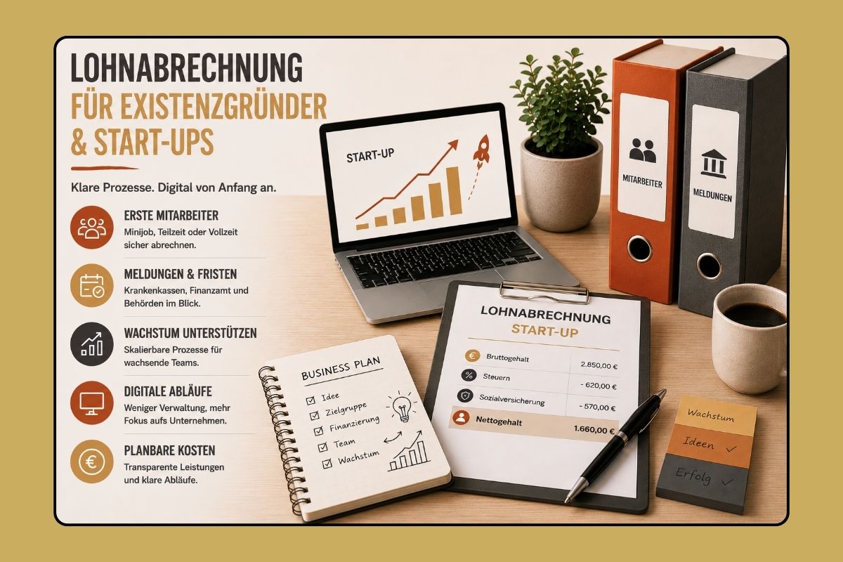Lohnabrechnung für Start-ups und Gründer
