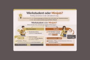 Informationen zu Werkstudenten und Minijobs.