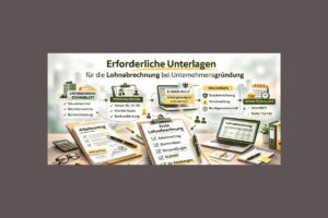 Unterlagen für Lohnabrechnung und Gründung