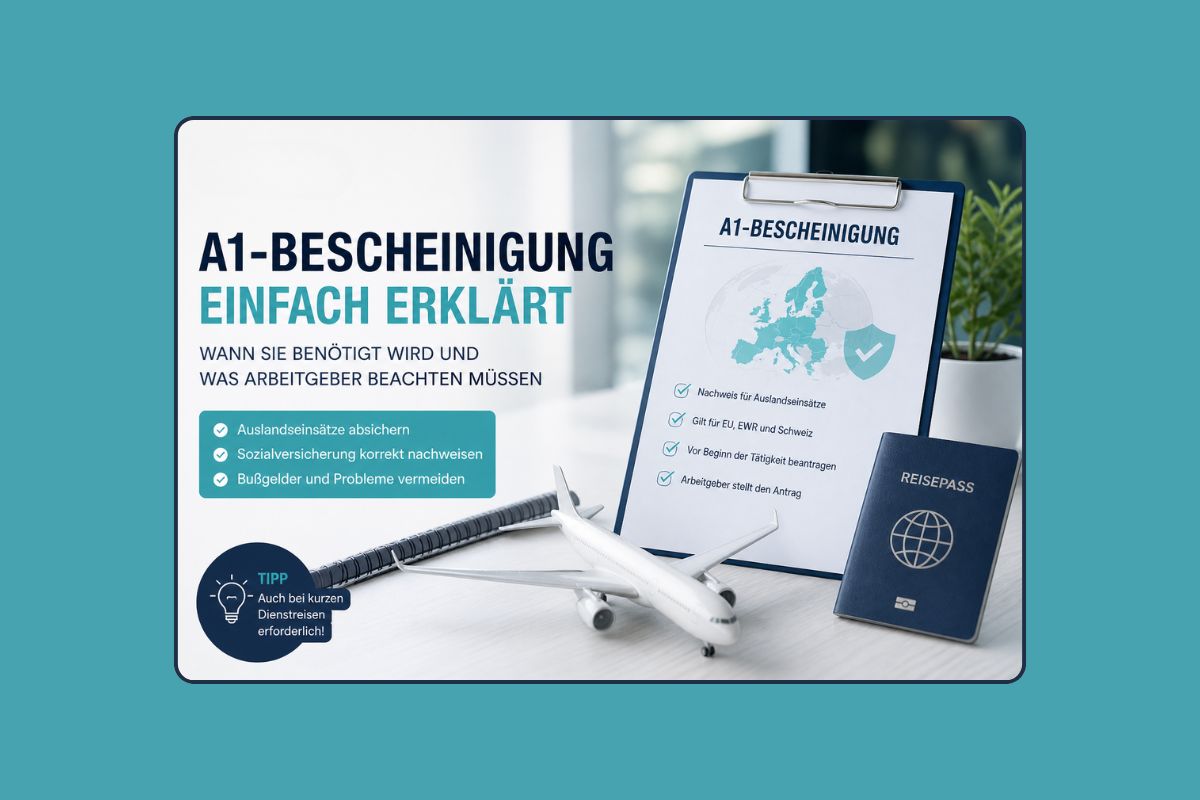 A1-Bescheinigung für Auslandsaufenthalte