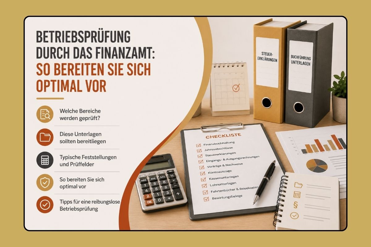 Vorbereitung auf Betriebsprüfung durch Finanzamt