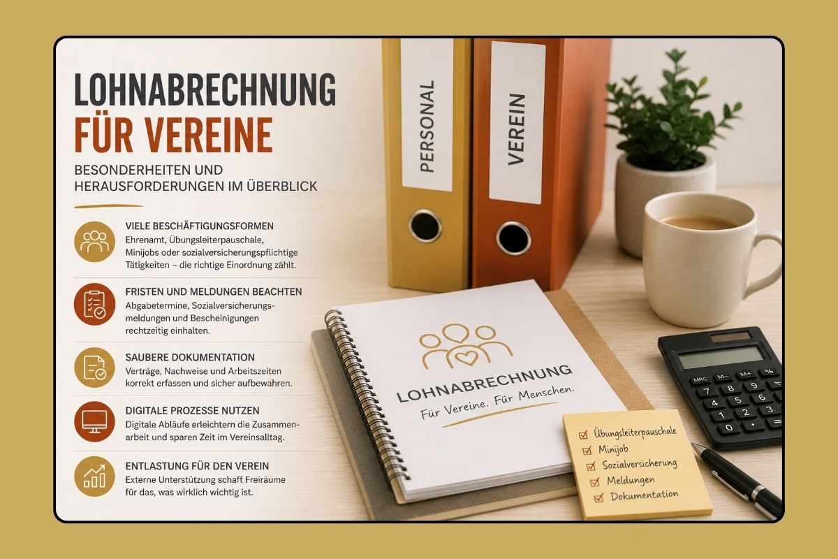 Lohnabrechnung für Vereine erklärt
