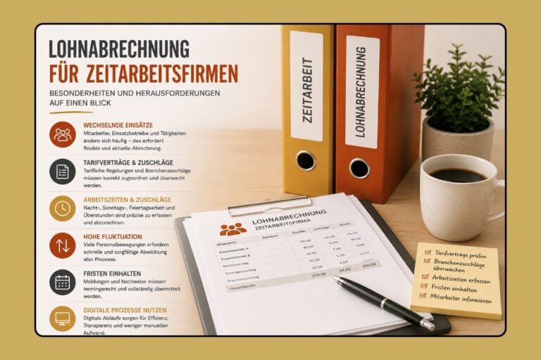 Lohnabrechnung für Zeitarbeitsfirmen