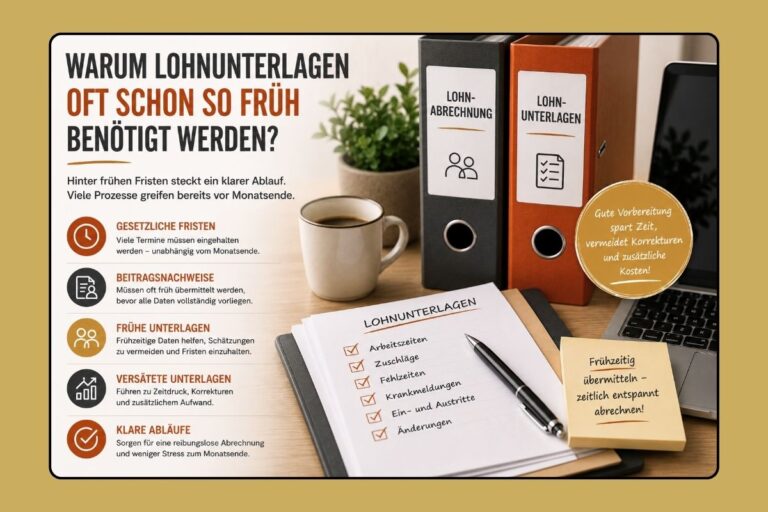 Frühe Lohnunterlagen für klare Abläufe