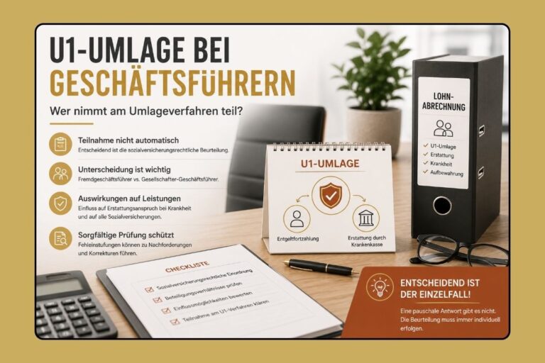 Informationen zur U1-Umlage für Geschäftsführer