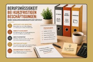 Informationen zu kurzfristigen Beschäftigungen